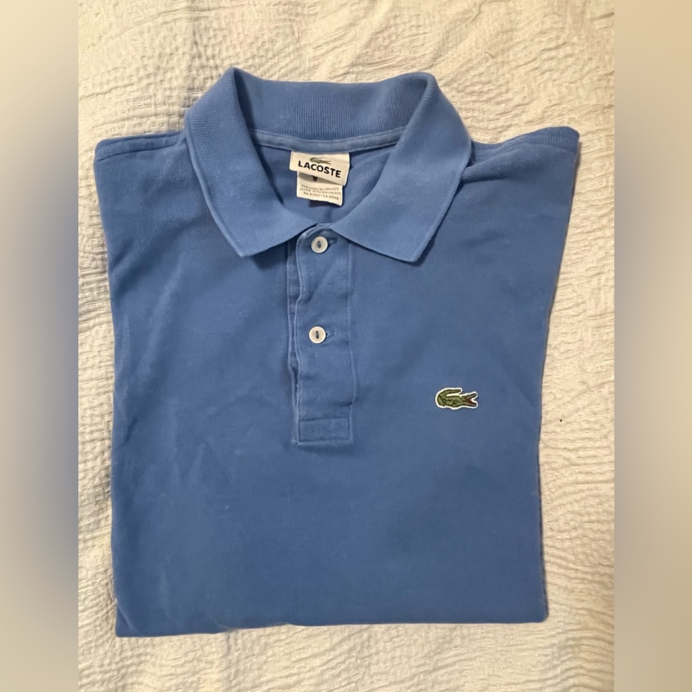 Lacoste Polo Shirt, short sleeves. Size 4.